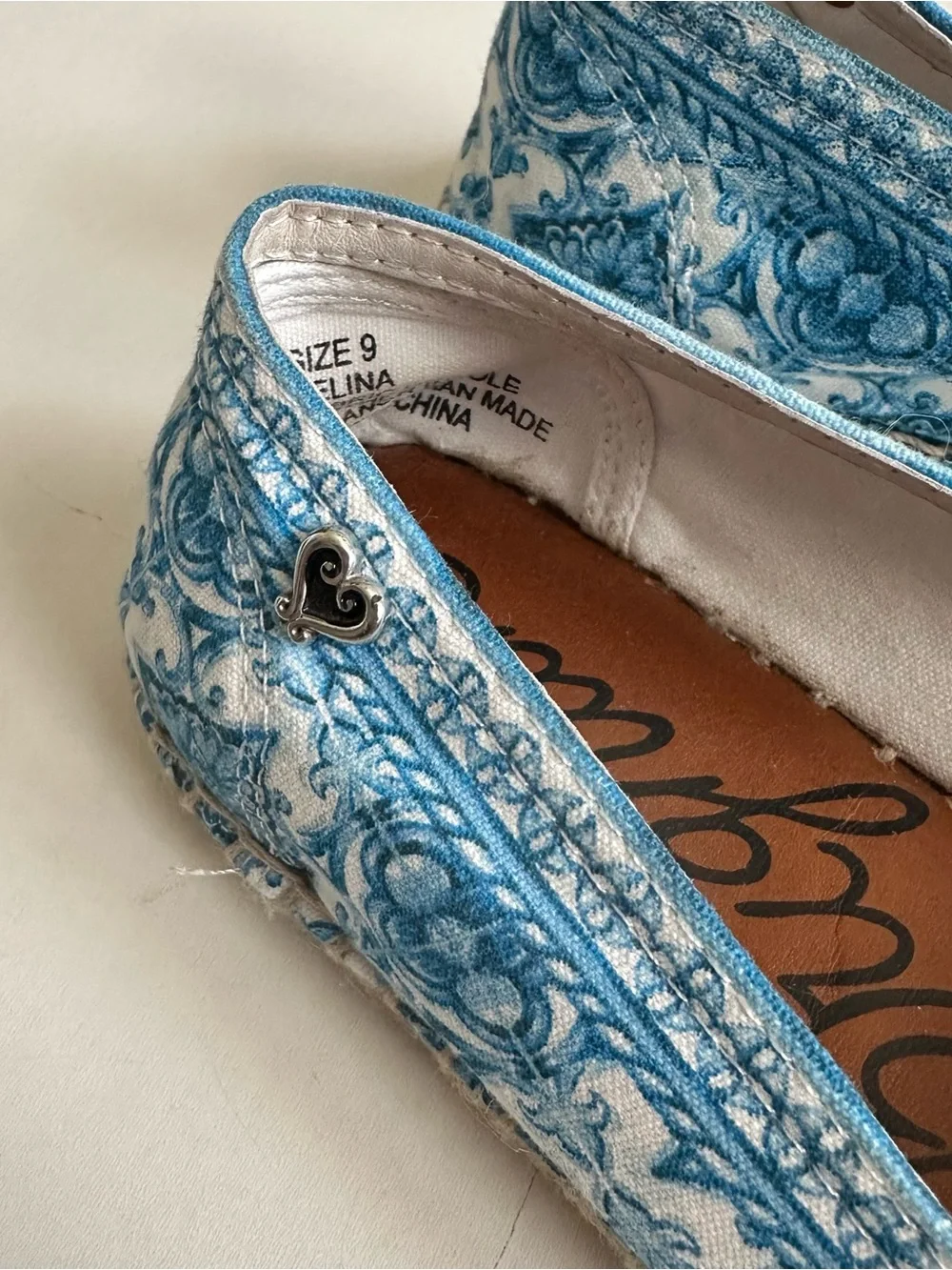 Brighton Espadrilles Shoes Blue Size 9